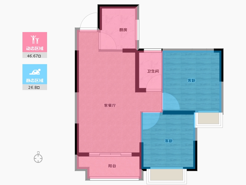 湖南省-常德市-星语林·创客大街-66.21-户型库-动静分区