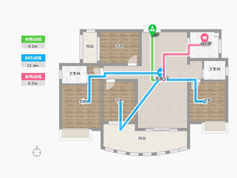 湖南省-湘潭市-银港国际-116.28-户型库-动静线