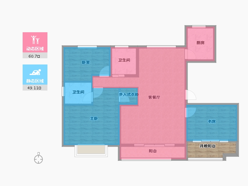 山东省-济宁市-金祥凤凰城-104.00-户型库-动静分区