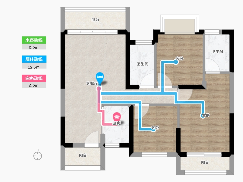 湖南省-常德市-星语林·创客大街-63.06-户型库-动静线