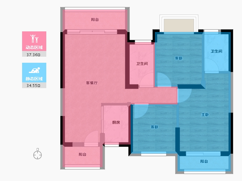 湖南省-常德市-星语林·创客大街-63.06-户型库-动静分区