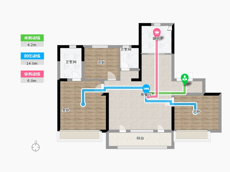 山东省-青岛市-世博城逸海-102.40-户型库-动静线