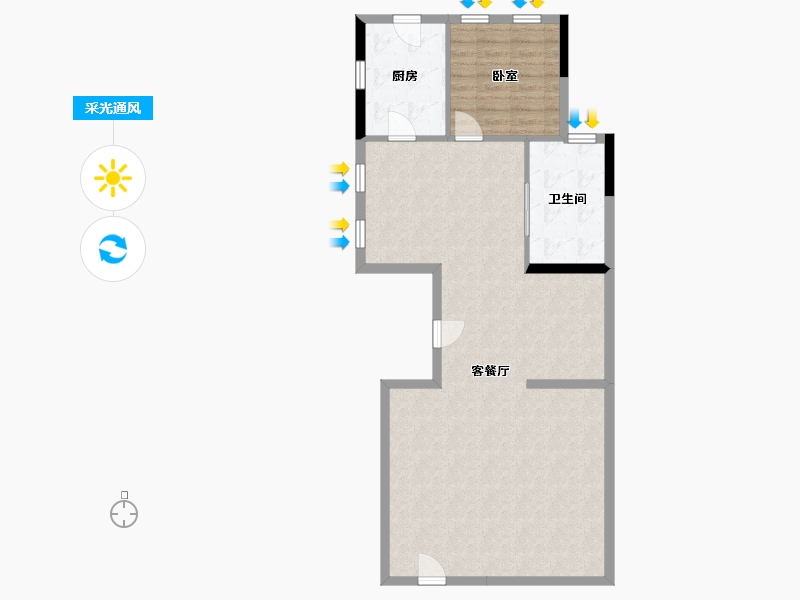 福建省-厦门市-招商卡达凯斯-90.59-户型库-采光通风