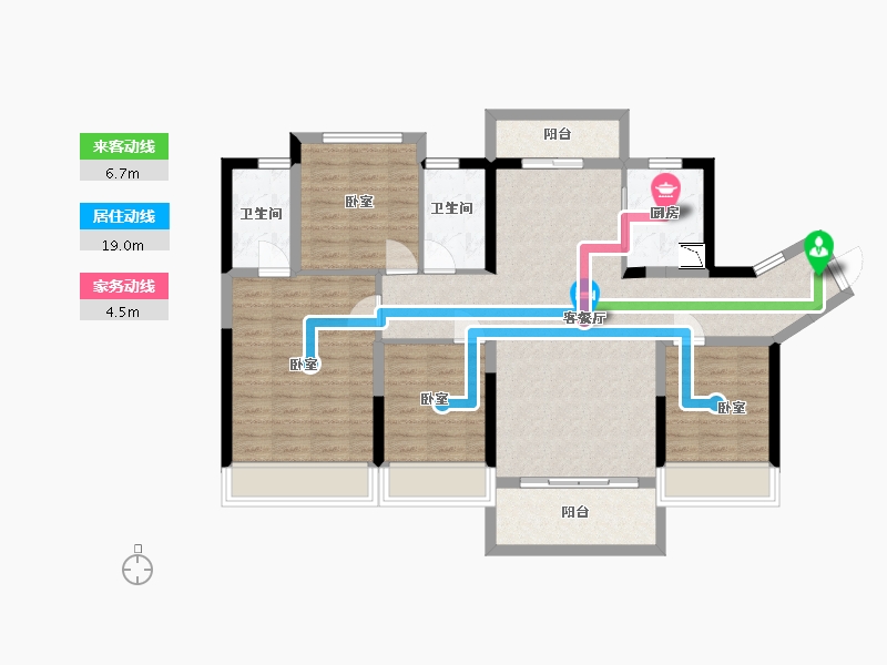 广东省-深圳市-碧桂园山河城-101.52-户型库-动静线