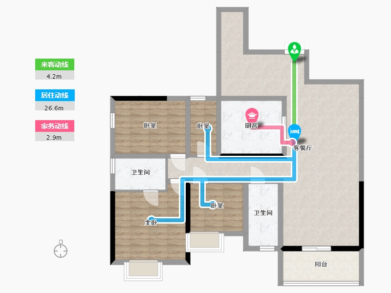 广西壮族自治区-玉林市-中建伴山壹号-110.59-户型库-动静线