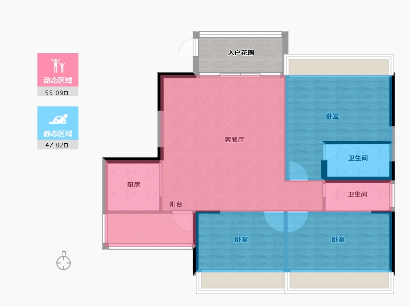 广东省-汕头市-君庭明珠雅苑-101.01-户型库-动静分区