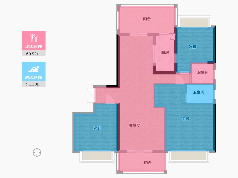 河南省-周口市-康馨澜悦湾-107.90-户型库-动静分区