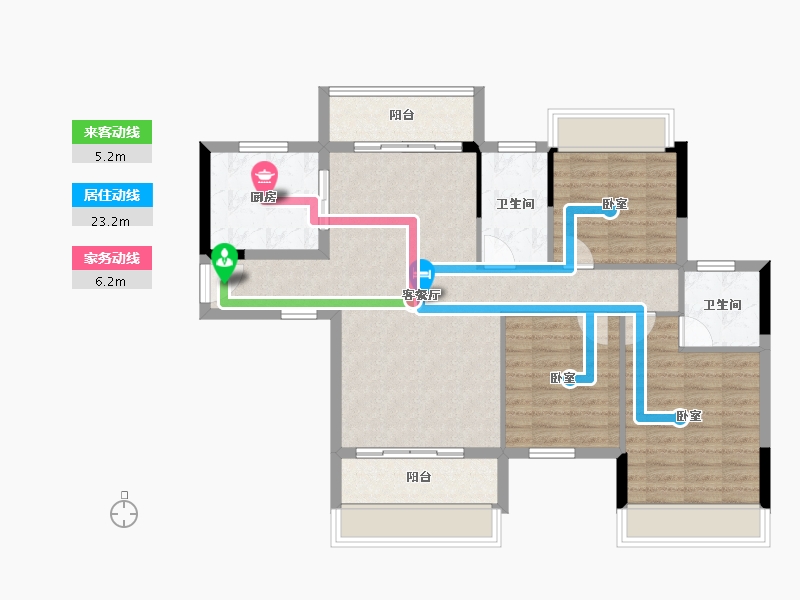 湖南省-衡阳市-同安·福龙湾-96.79-户型库-动静线