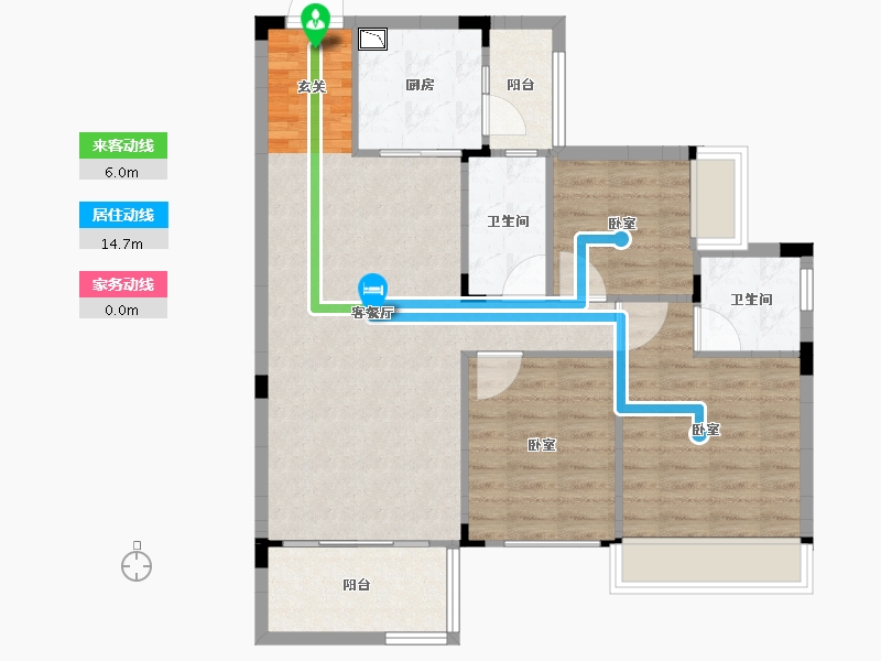 湖南省-邵阳市-隆回碧桂园-86.43-户型库-动静线