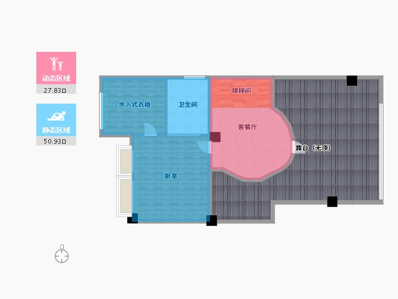 广东省-汕头市-海湾尚景-126.80-户型库-动静分区