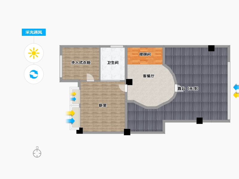 广东省-汕头市-海湾尚景-126.80-户型库-采光通风