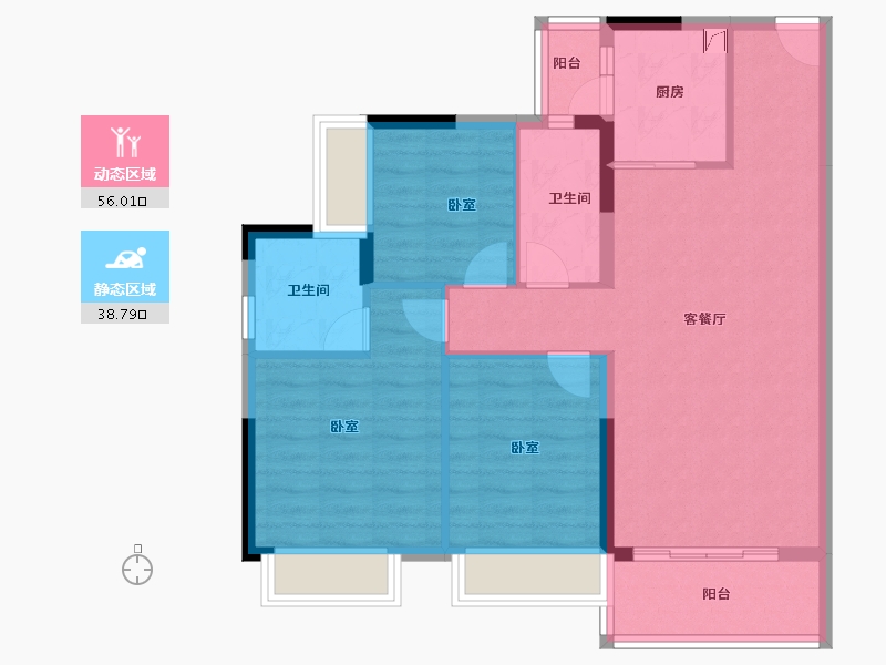 广东省-阳江市-文华峯境-85.06-户型库-动静分区