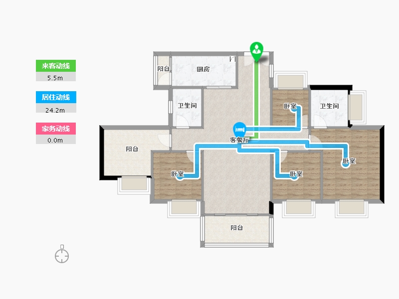 广东省-东莞市-星河时代-108.86-户型库-动静线