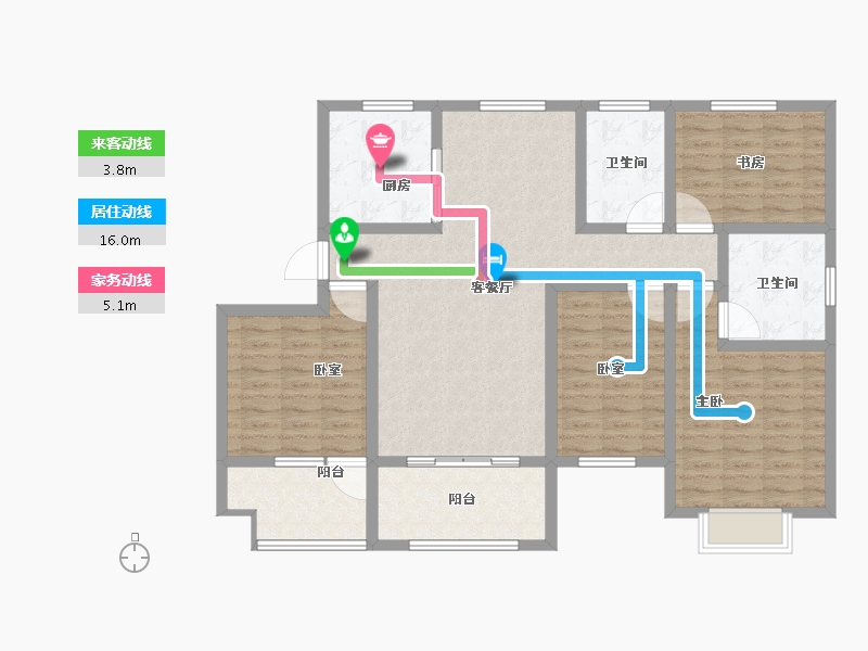 山东省-济宁市-金祥凤凰城-115.01-户型库-动静线