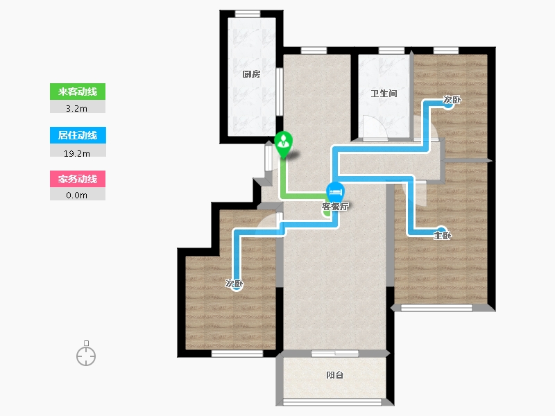 山东省-烟台市-中节能聚创新城-84.00-户型库-动静线