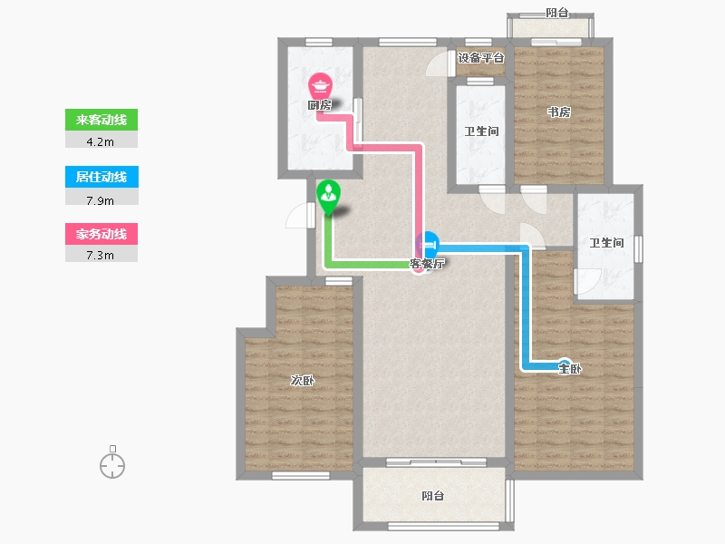 山东省-泰安市-恒基都市森林-122.20-户型库-动静线