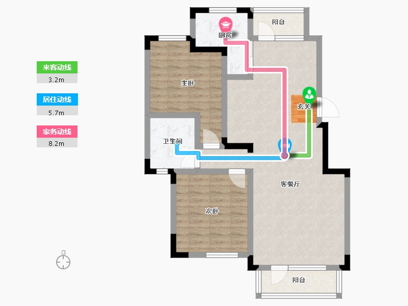 吉林省-长春市-保利林语-85.07-户型库-动静线