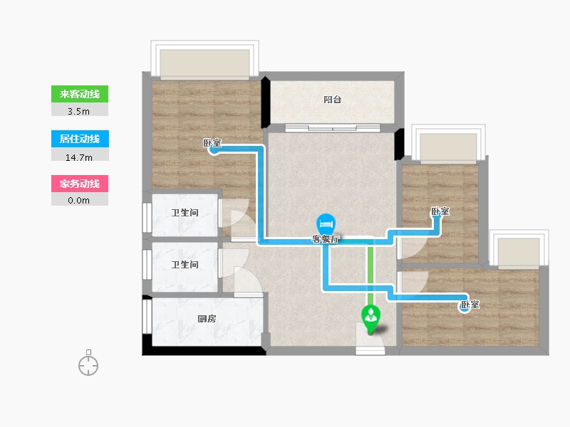 广东省-梅州市-江山帝景-59.02-户型库-动静线