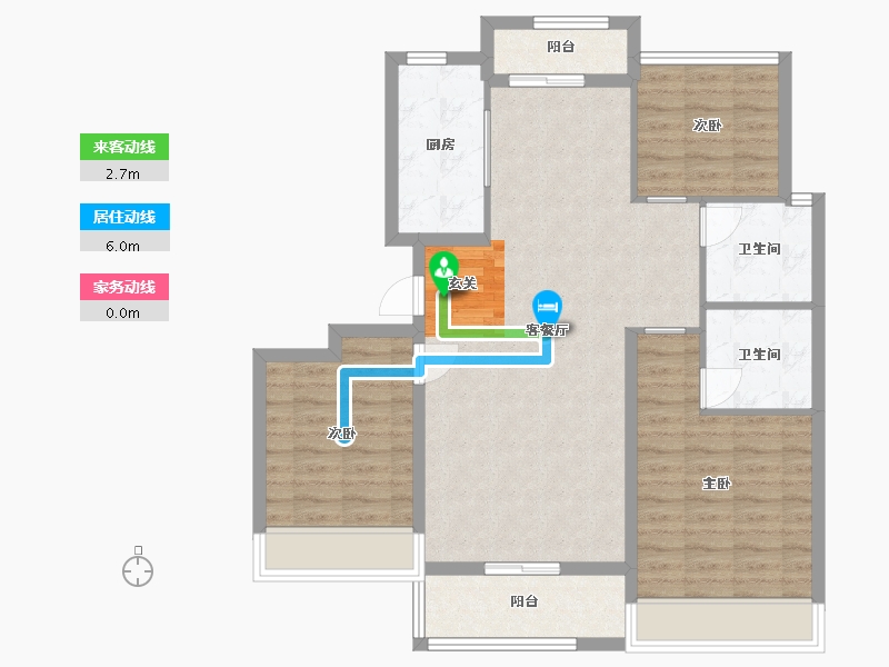 河南省-信阳市-中浙·春风十里-92.33-户型库-动静线