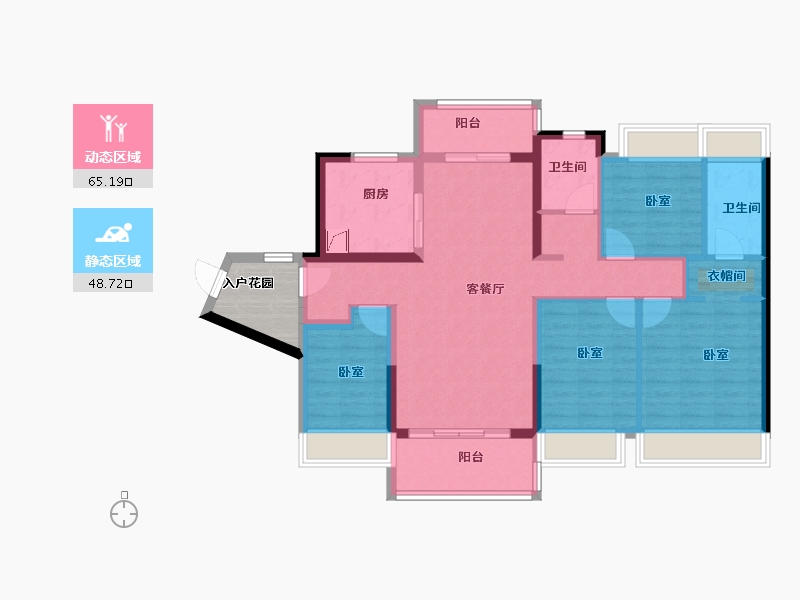 广东省-阳江市-美的·未来中心-106.00-户型库-动静分区