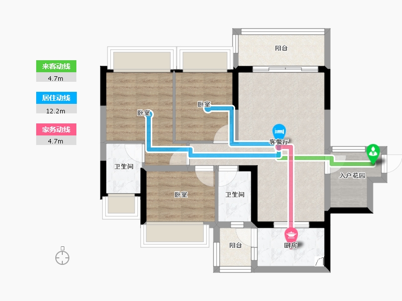 广东省-惠州市-星悦花园-71.26-户型库-动静线