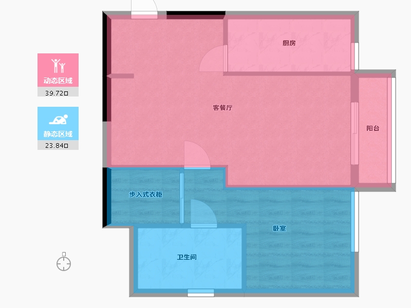 广东省-深圳市-华侨城北站壹号-57.53-户型库-动静分区