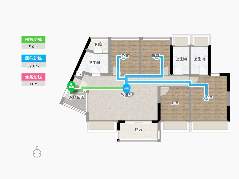 广东省-广州市-珠江花城-91.03-户型库-动静线