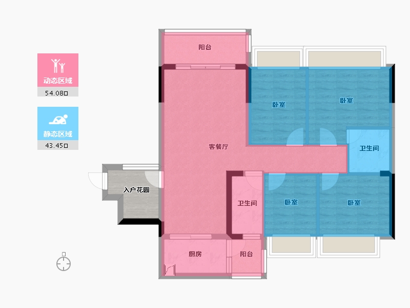 广东省-惠州市-星悦花园-92.04-户型库-动静分区