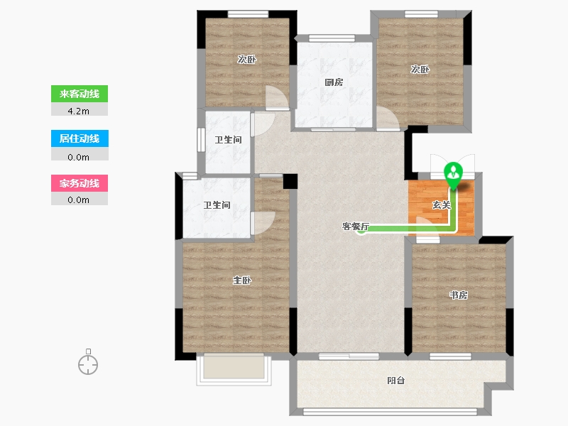 山东省-泰安市-三巽铂悦府-104.00-户型库-动静线