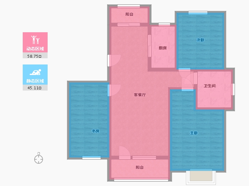 山东省-泰安市-嘉和新城-92.00-户型库-动静分区