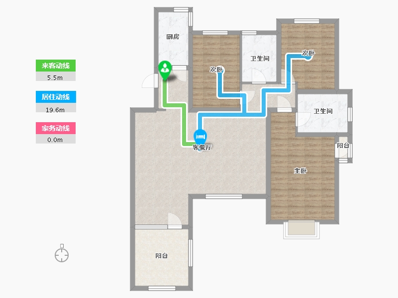 山东省-泰安市-嘉和新城-117.60-户型库-动静线