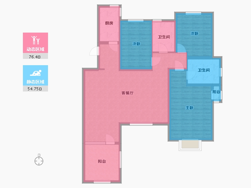 山东省-泰安市-嘉和新城-117.60-户型库-动静分区