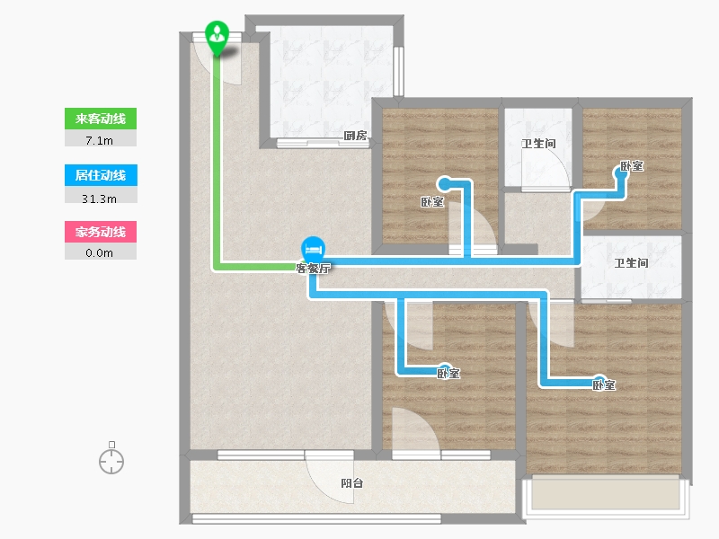 山东省-潍坊市-旭辉银盛泰博观天成-114.00-户型库-动静线