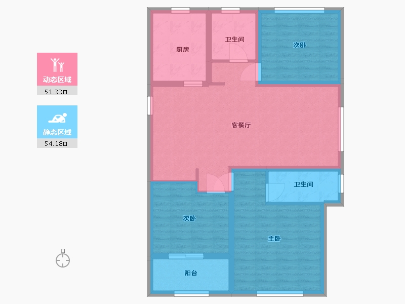 山东省-泰安市-安居金域缇香-94.40-户型库-动静分区