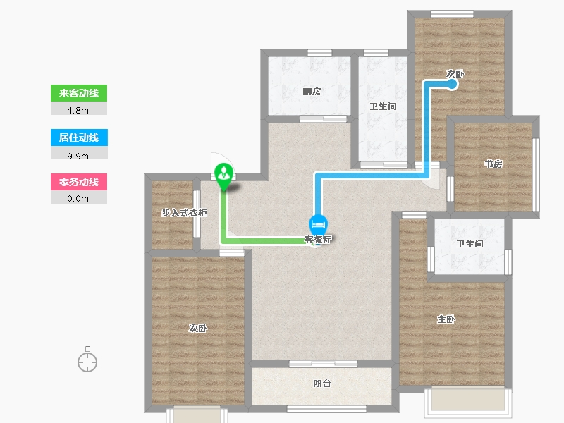 山东省-泰安市-世纪康城-120.50-户型库-动静线