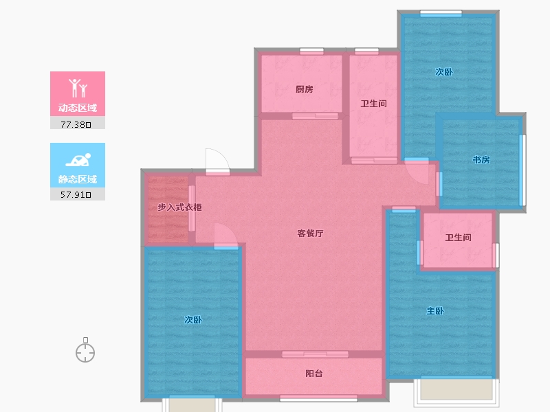 山东省-泰安市-世纪康城-120.50-户型库-动静分区