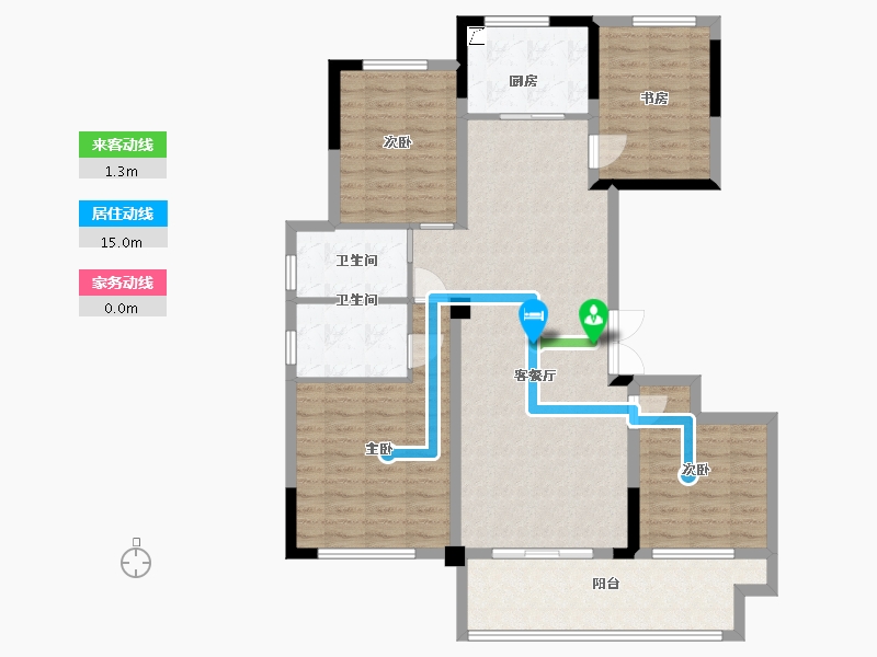 山东省-泰安市-三巽铂悦府-112.00-户型库-动静线