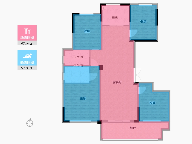 山东省-泰安市-三巽铂悦府-112.00-户型库-动静分区