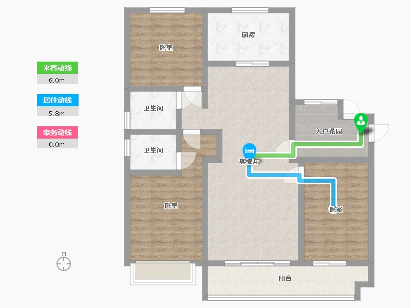 山东省-潍坊市-天骄一品-107.23-户型库-动静线