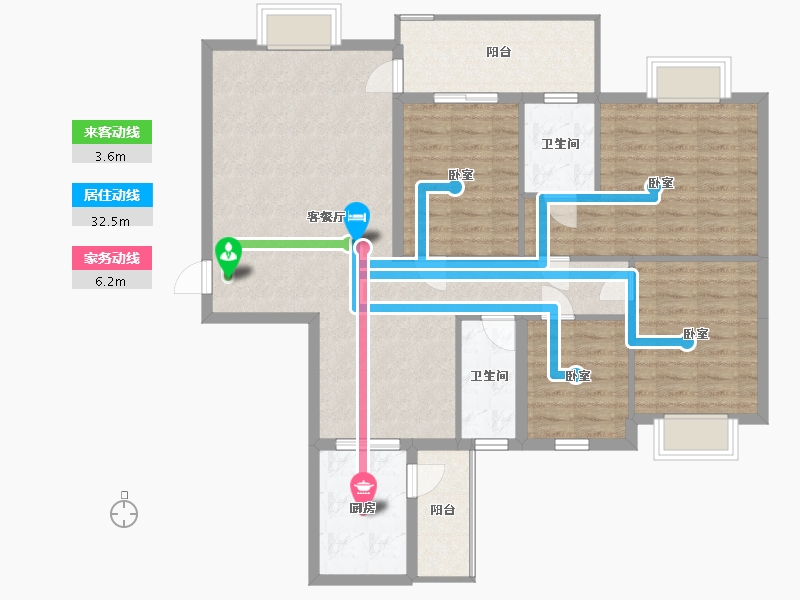 广东省-梅州市-御景豪庭三期-113.29-户型库-动静线