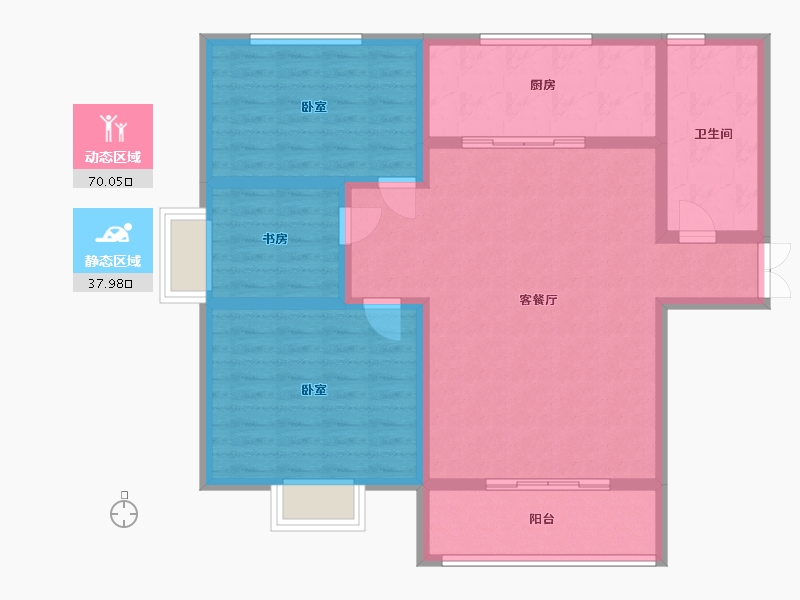 山东省-济宁市-大顺花园-97.01-户型库-动静分区