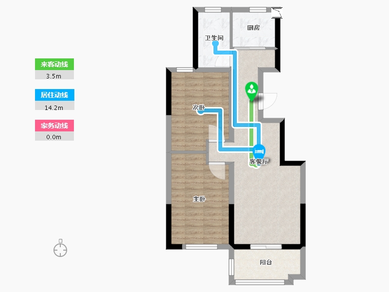 山东省-济南市-将山佳苑-67.00-户型库-动静线