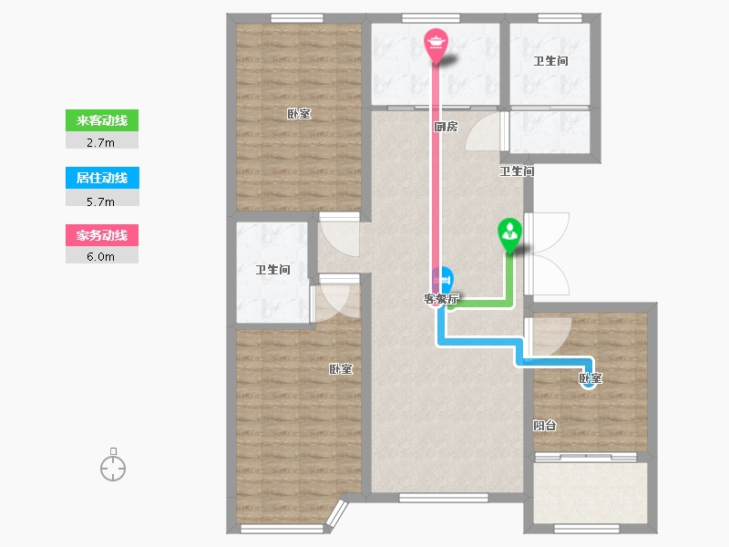 山东省-潍坊市-紫金园天骄御园-108.00-户型库-动静线