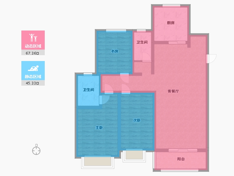 山东省-泰安市-博文盛世-100.00-户型库-动静分区