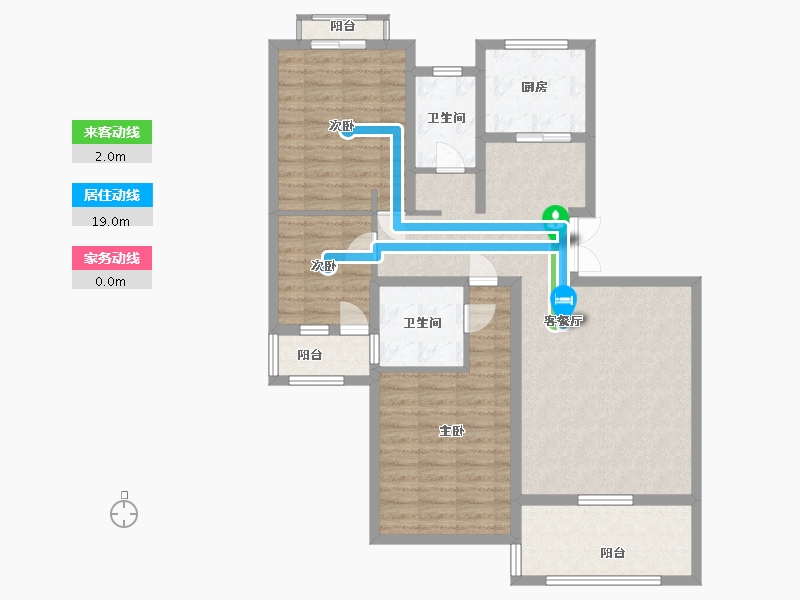 山东省-泰安市-恒基都市森林-101.60-户型库-动静线