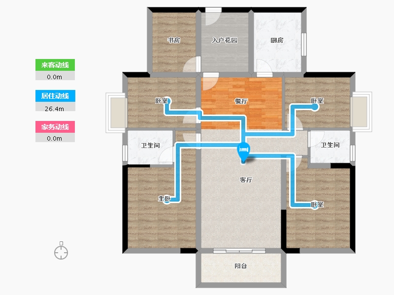 湖南省-衡阳市-中央城-115.48-户型库-动静线