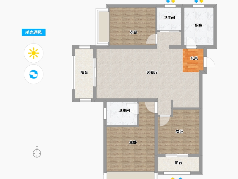 河南省-平顶山市-春禾御香山-99.99-户型库-采光通风