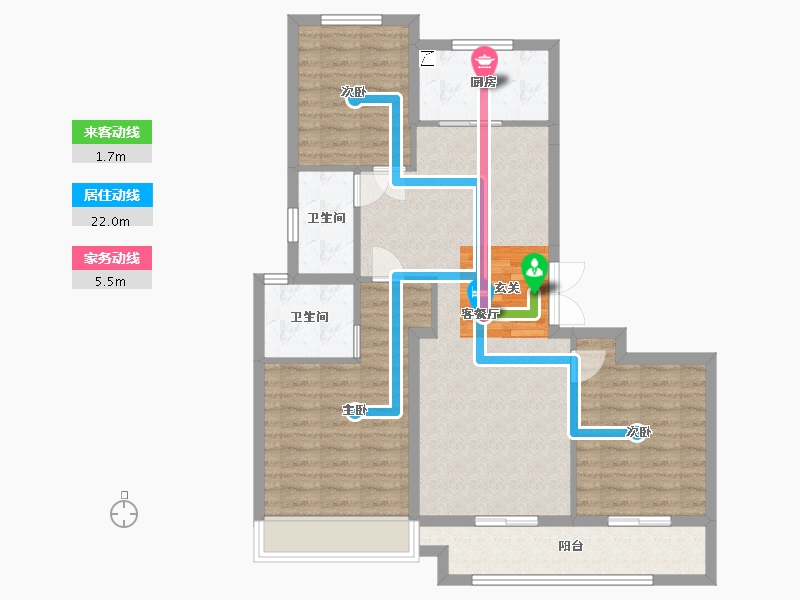 河南省-信阳市-紫水公馆-92.40-户型库-动静线