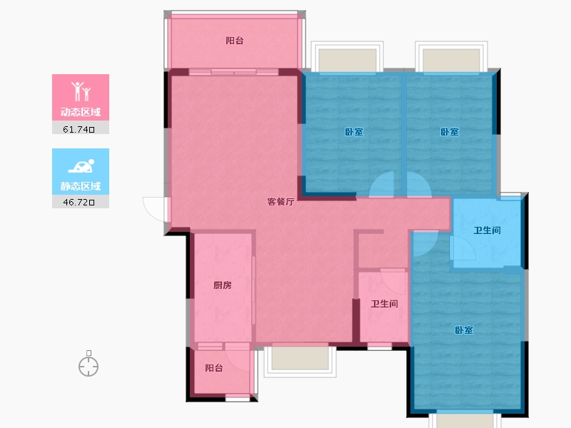 湖南省-衡阳市-碧水湾-97.96-户型库-动静分区