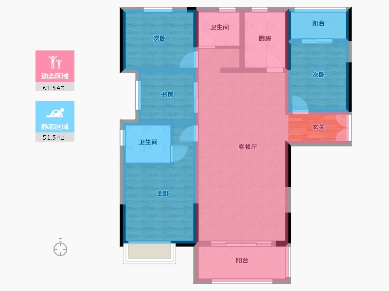 河南省-周口市-君达东方-100.55-户型库-动静分区